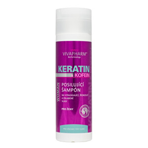 Vivapharm Keratínový regeneračný balzam na vlasy s kofeínom pre ženy 200 ml