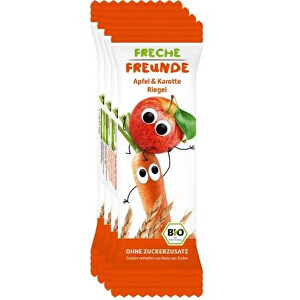 Zobrazit detail výrobku Freche Freunde BIO Ovocná tyčinka - Jablko a mrkev 4 x 23 g Zobrazit detail výrobku Freche Freunde BIO Ovocná tyčinka - Jablko a mrkev 4 x 23 g