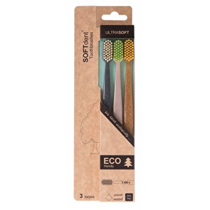 Zobrazit detail výrobku SOFTdent ECO zubní kartáček ultra soft 3 ks Zobrazit detail výrobku SOFTdent ECO zubní kartáček ultra soft 3 ks