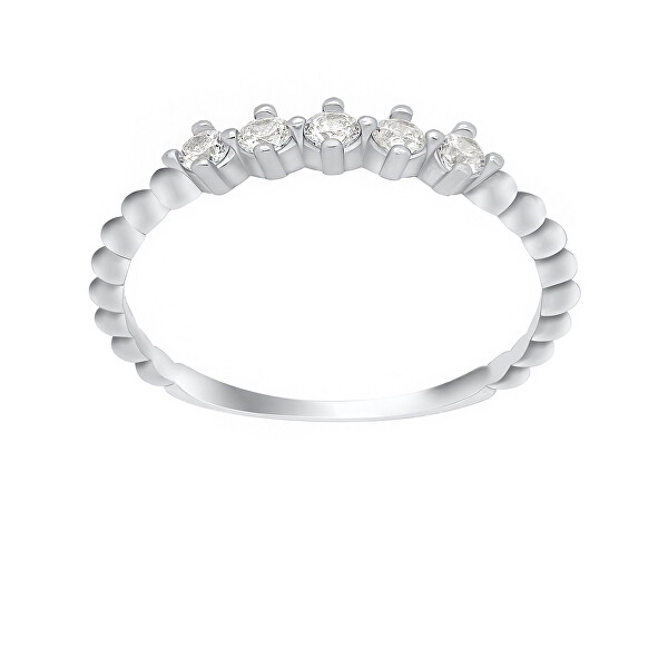 Brilio Silver Okouzlující stříbrný prsten se zirkony GR122W 50 mm