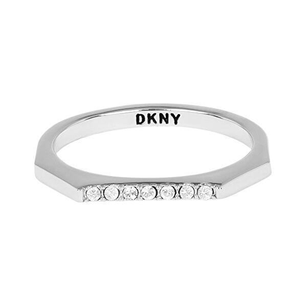 DKNY Stylový oktagonový prsten Charakter 5548755 55 mm
