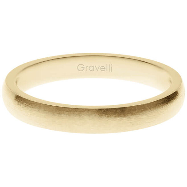 Gravelli Pozlacený prsten z ušlechtilé oceli Precious GJRWYGX106 53 mm
