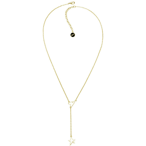 Karl Lagerfeld Pozlacený náhrdelník se srdcem a hvězdou 5545053