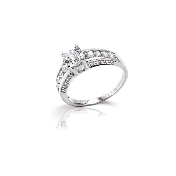 Modesi Luxusní stříbrný prsten Q16851-1L 53 mm