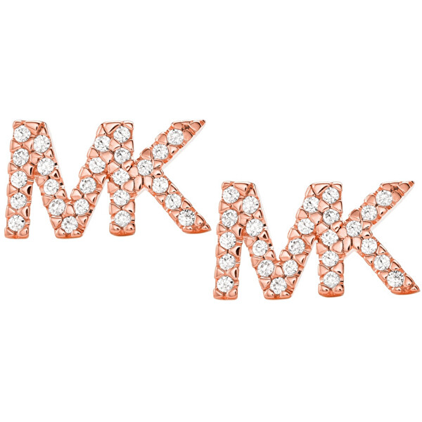Michael Kors Stříbrné náušnice s logem MKC1256AN791
