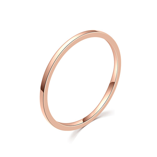 MOISS Minimalistický bronzový prsten R000199 57 mm
