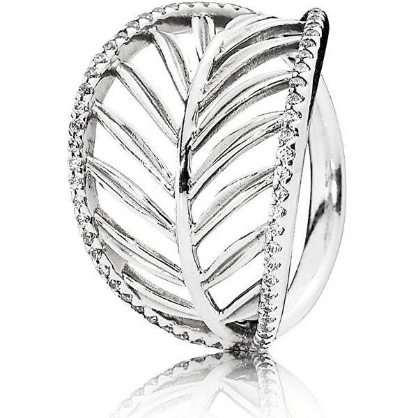 Pandora Oslnivý stříbrný prsten 190952CZ 54 mm