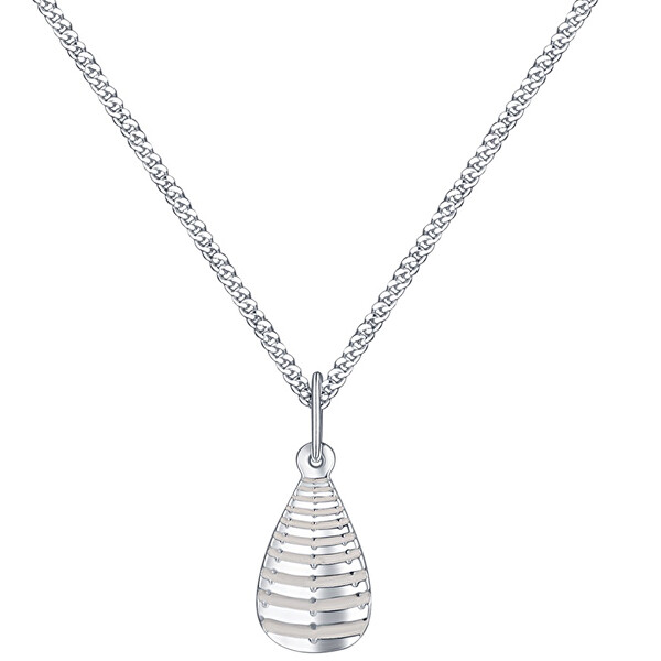 Praqia Designový stříbrný náhrdelník Trilo KO6123_CU035_45_A_RH  (řetízek, přívěsek)
