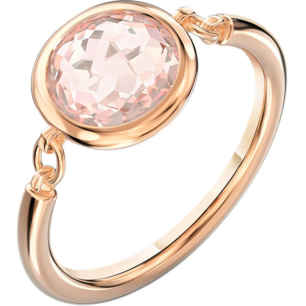 Swarovski Růžově pozlacený prsten Tahlia 5560948 50 mm