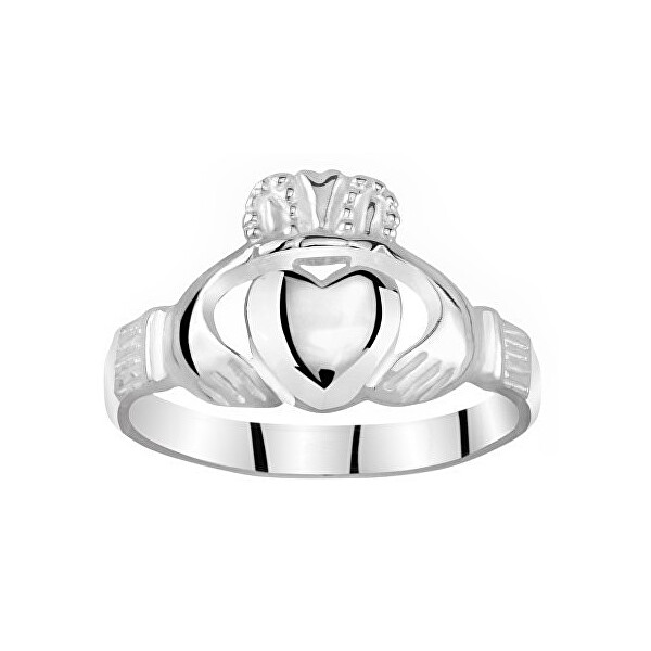 Silvego Dámský celostříbrný prsten Claddagh ZTR96391 59 mm
