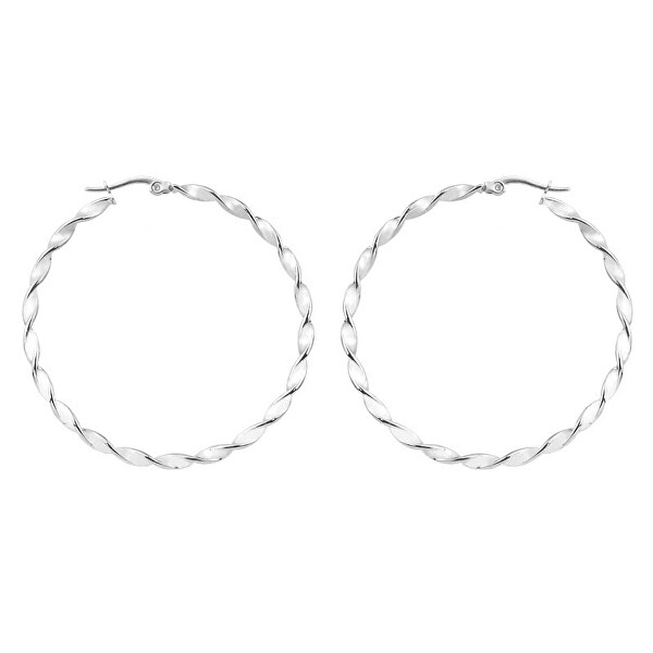 Troli Ocelové kruhové náušnice 2 - 5 cm 4 cm