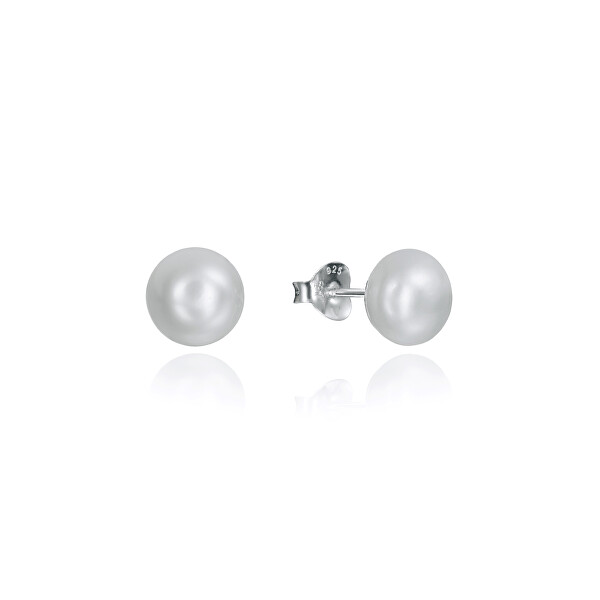 Viceroy Elegantní minimalistické náušnice s perlou Clasica 5090E000-67 0,5 cm