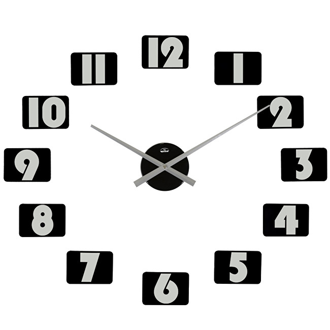 Bentime Nástěnné lepicí hodiny H15-SW7019BK