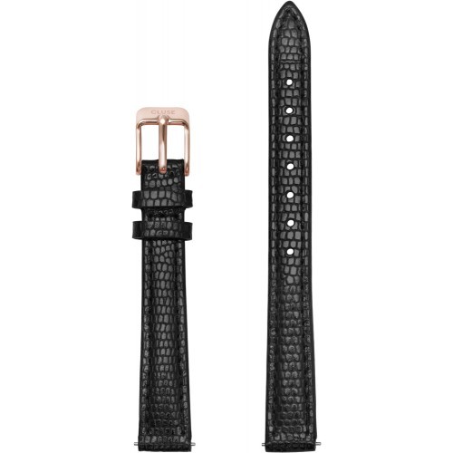 Cluse Řemínek La Vedette Black Lizard/Rose Gold CLS524