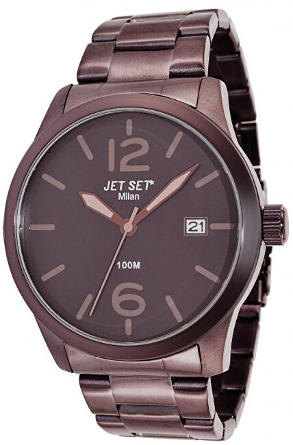 Jet Set Analogové hodinky Milan J6280BR-762 s vodotěsností 10 ATM