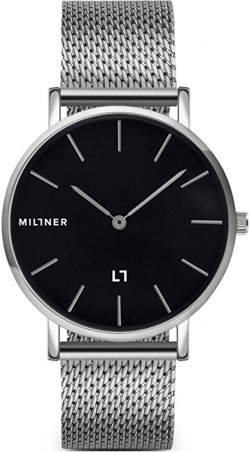 Millner Mayfair Silver Black 39 mm