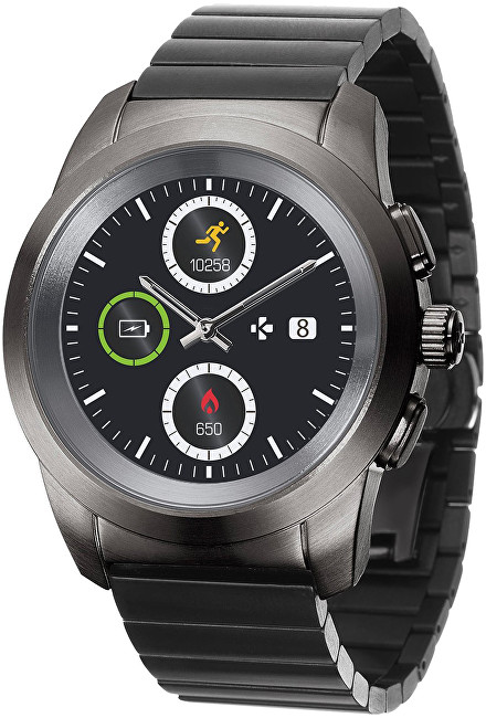 MyKronoz Hybridní hodinky ZeTime Elite Titanium Modern Link - 39 mm
