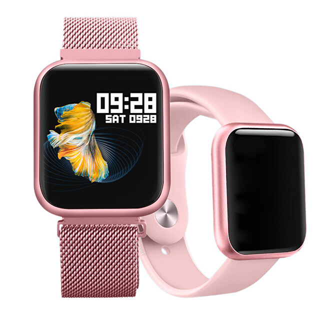 Wotchi SmartWatch SET W08P + silikonový řemínek