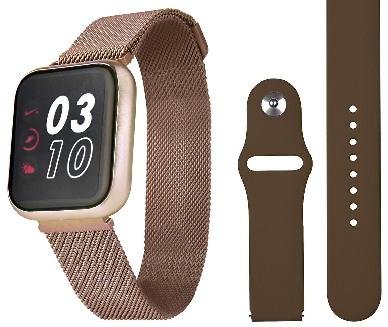 Wotchi SmartWatch SET W09R + silikonový řemínek