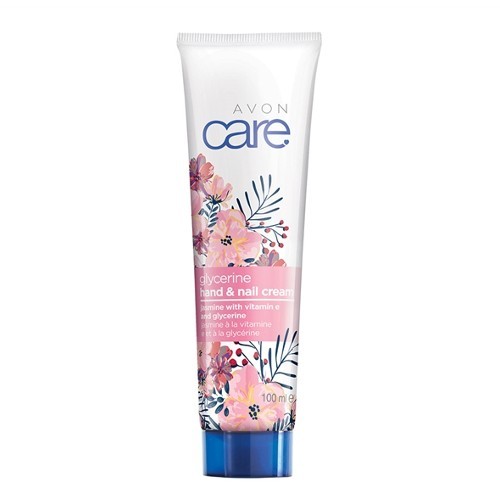 Avon Hydratační krém na ruce a nehty s jasmínem, vitamínem E a glycerinem Care (Hand & Nail Cream) 100 ml