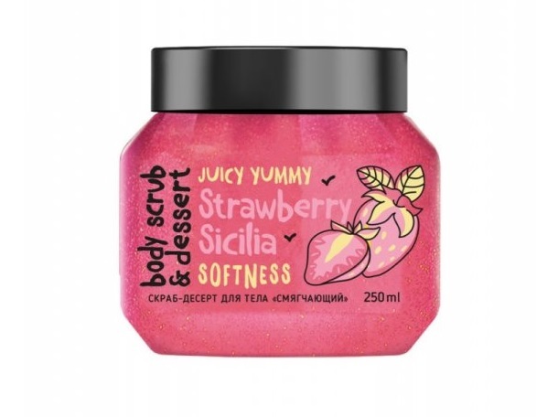 BISOU Tělový peeling Bio MonoLove Jahoda - Sicilia (Body Scrub) 250 ml