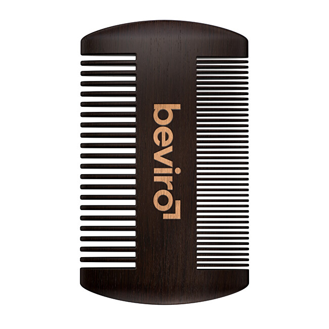 beviro Hrebeň na fúzy z hruškového dreva (Beard Comb)