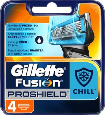 Gillette Náhradní hlavice Fusion ProShield Chill 4 ks