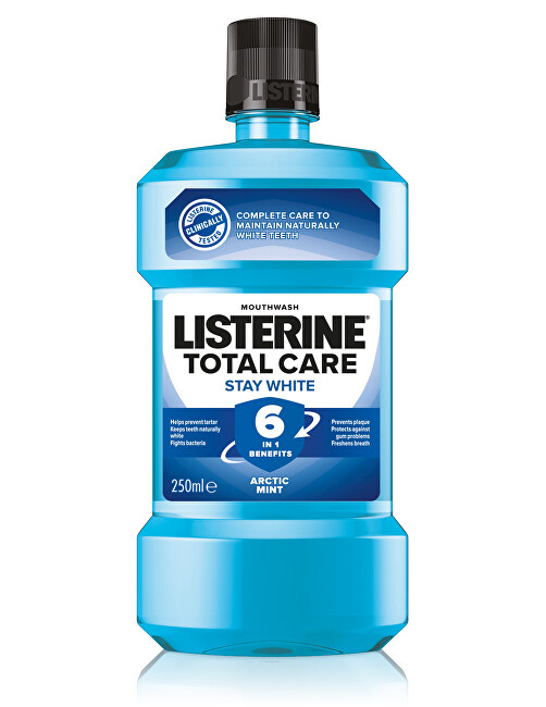Listerine Ústna voda s bieliacim účinkom Total Care Stay White 250 ml