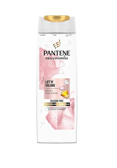 Pantene Šampón pre obnovu hustoty vlasov Miracles Biotín + Rose Water (Lift`n` Volume Thickening Shampoo) 300 ml