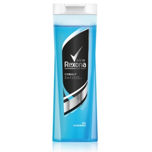 Rexona Sprchový gél a šampón 2 v 1 pre mužov Cobalt ( Body Wash And Shampoo) 400 ml