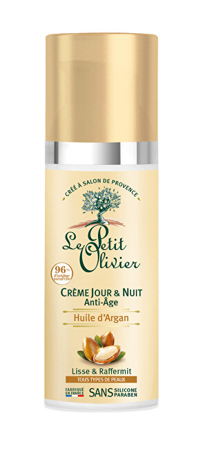 Le Petit Olivier Denný a nočný krém proti vráskam s arganovým olejom Anti-Age (Day & Night Cream) 50 ml