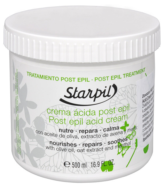 Starpil Krém po epilaci s výtažky z oliv a ovsa Starpil 500 ml