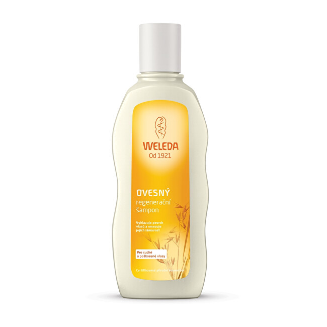 Fotografie Weleda Ovesný regenerační šampon pro suché a poškozené vlasy 190 ml