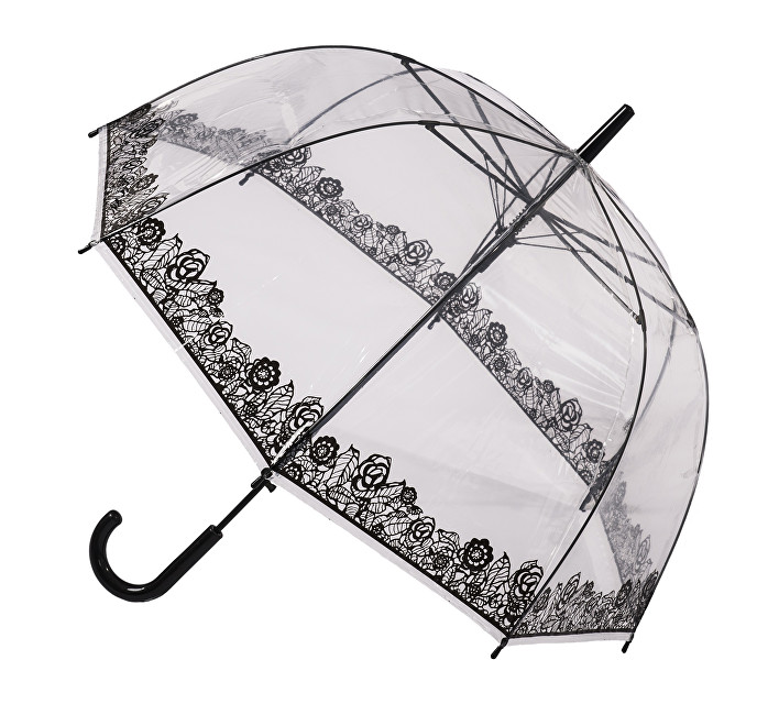 Blooming Brollies Dámský průhledný holový deštník POESLA