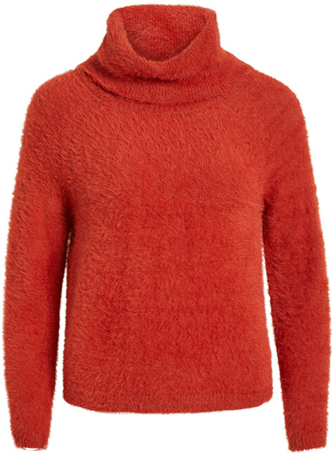 Vila Dámský svetr VIALINJA KNIT L/S TOP/KI Ketchup L