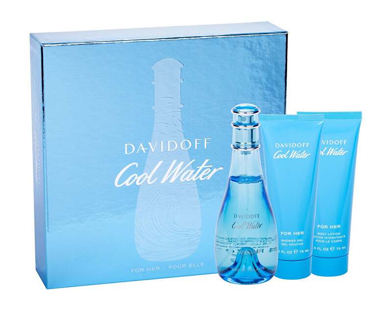 Davidoff Cool Water Woman Spring Edition - EDT 100 ml + tělové mléko 75 ml + sprchový gel 75 ml