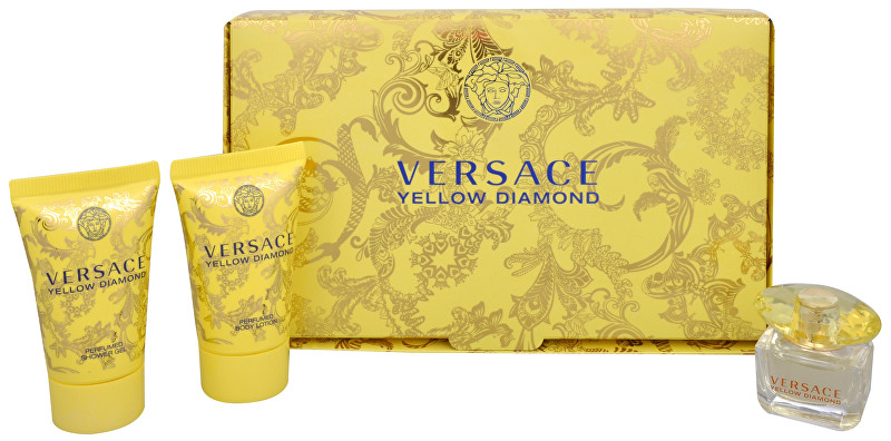 Versace Yellow Diamond - EDT 5 ml + sprchový gel 25 ml + telové mlieko 25 ml