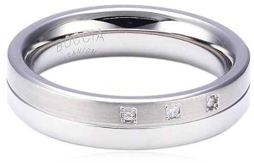 Boccia Titanium Titanový snubní prsten s diamanty 0129-03 49 mm