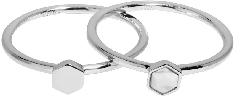 Cluse Sada dvou prstenů s hexagony CLJ42001 52 mm