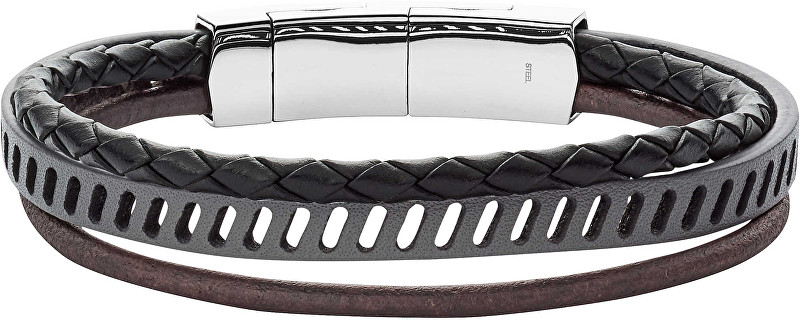 Fossil Pánský kožený náramek JF02828040