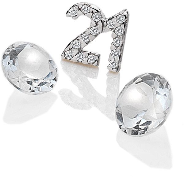 Hot Diamonds Element "21" se zirkony a topazy EX210