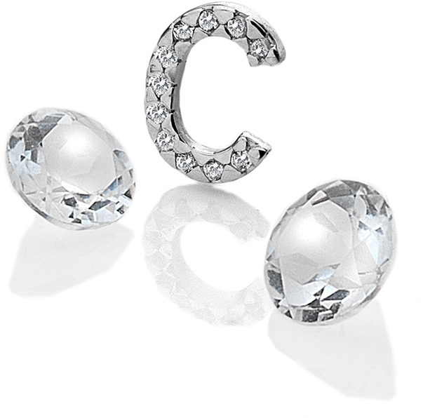 Hot Diamonds Element písmeno "C" s topazy Anais EX222