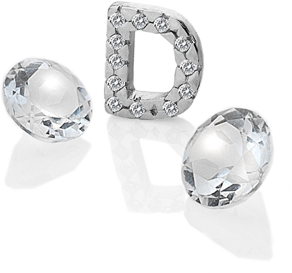 Hot Diamonds Element písmeno "D" s topazy Anais EX223