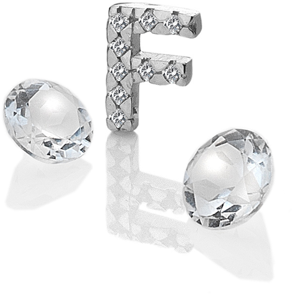 Hot Diamonds Element písmeno "F" s topazy Anais EX225