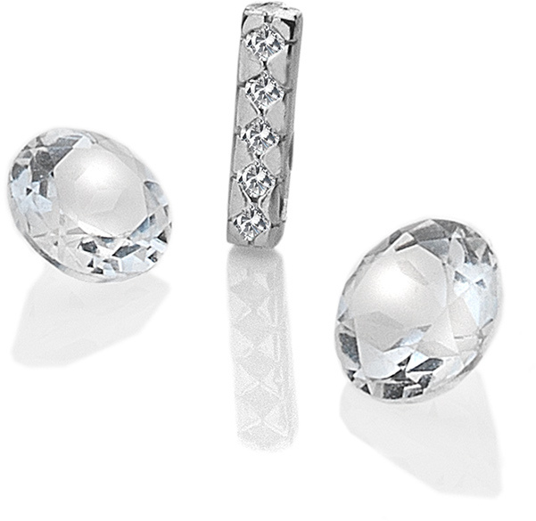 Hot Diamonds Element písmeno "I" s topazy Anais EX228