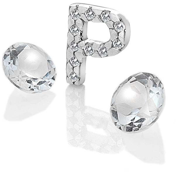 Hot Diamonds Element písmeno "P" s topazy Anais EX235