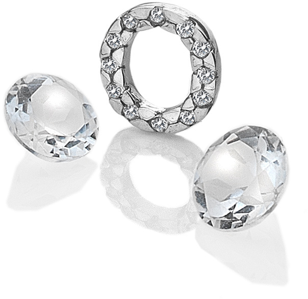 Hot Diamonds Element písmeno "O" s topazy Anais EX234
