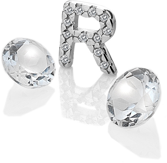 Hot Diamonds Element písmeno "R" s topazy Anais EX237
