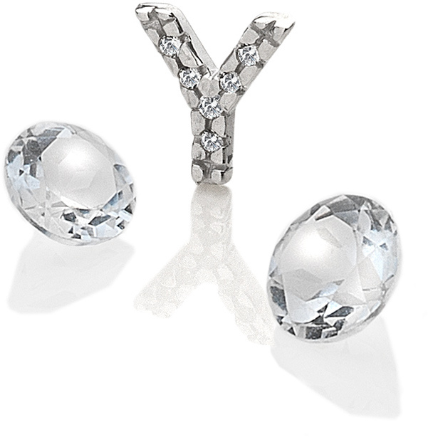 Hot Diamonds Element písmeno "Y" s topazy Anais EX244