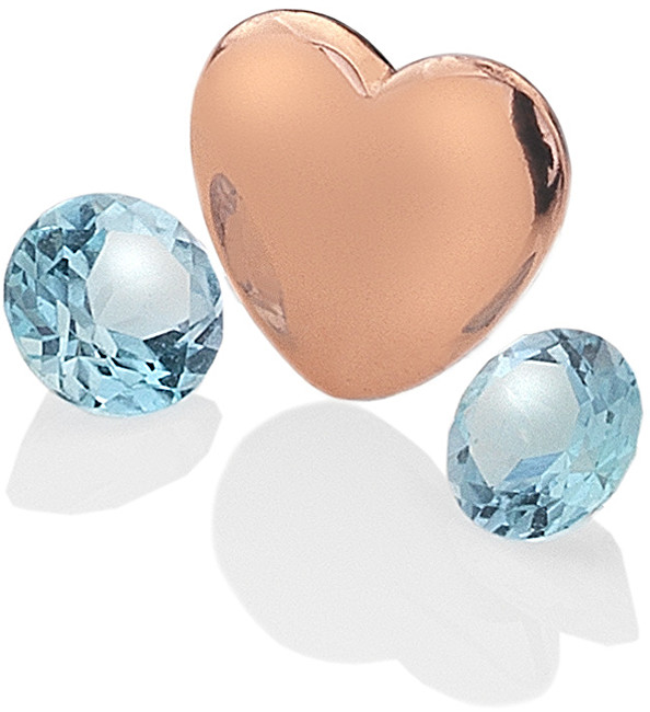 Hot Diamonds Element srdce s topazy Anais Prosinec EX143